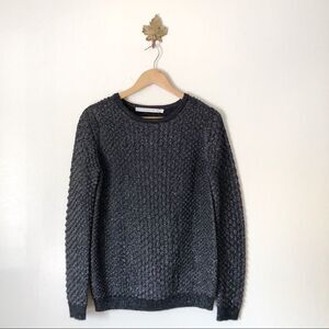 & Other Stories Crewneck textured Metallic sweater XS preowned
